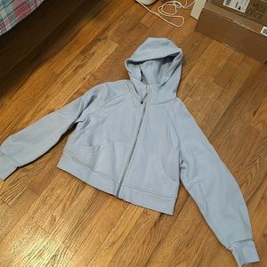 Lululemon Scuba oversized full zip hoodie in light blue
